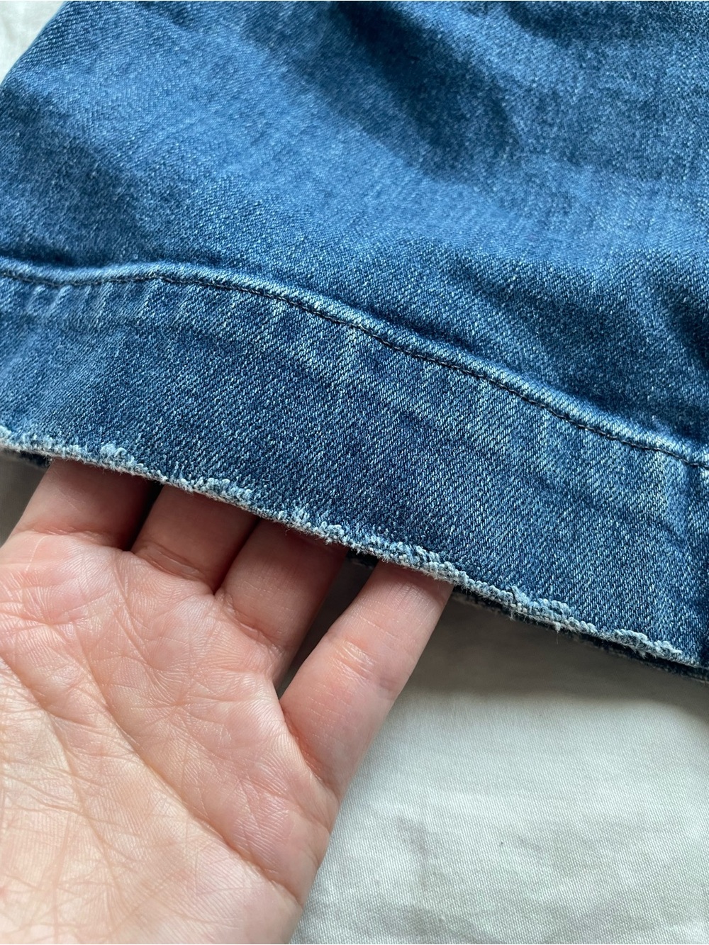 Paige Nellie Wide Leg Cropped Culotte Jeans 26 Effie Blue Casual Classic Chic - Picture 4 of 12